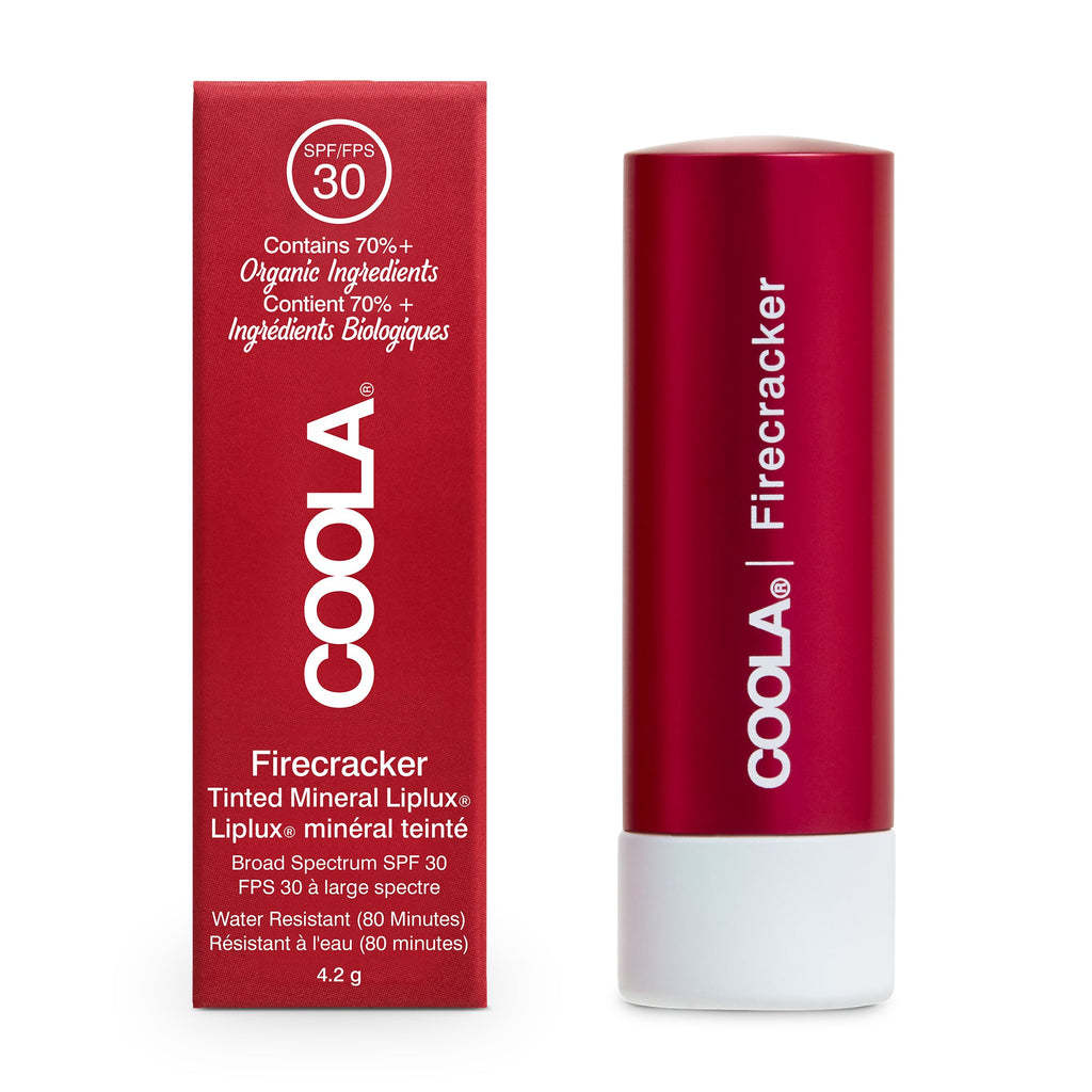 Mineral Liplux® Organic Tinted Lip Balm Sunscreen SPF 30 - Firecracker